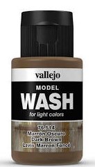 Vallejo Wash Dark Brown